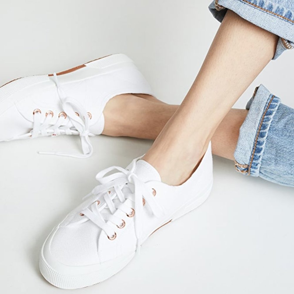 Superga White Canvas Sneakers